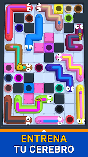 Worm Hole: Color Puzzle Captura de Pantalla del Juego Android 4