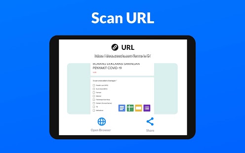 QR Code Scanner & Scanner App Screenshot