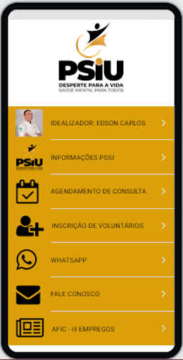 Android application Projeto PSIU screenshort