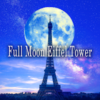 Full Moon Eiffel Tower Theme