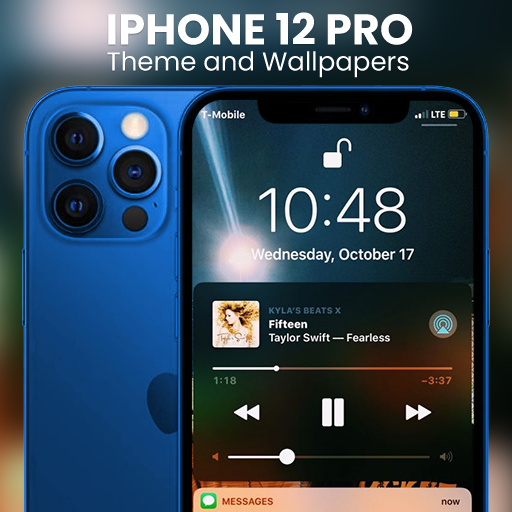 Theme for i-phone 12 pro max logo