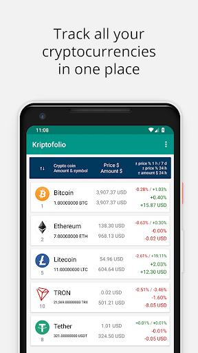 Kriptofolio Screen 3