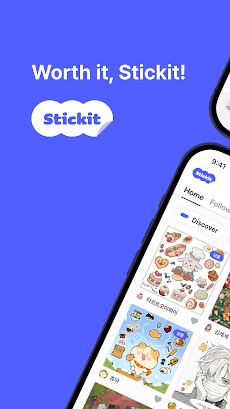 Stickit : Digital Sticker SNSのおすすめ画像1