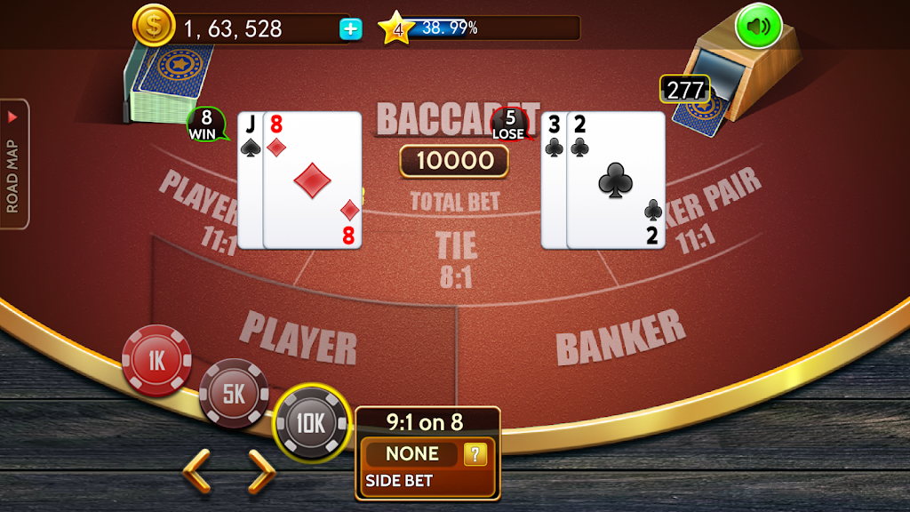 Baccarat casino offline card MOD APK 04