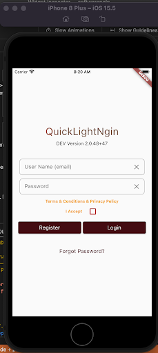 Android application quicklightngin screenshort