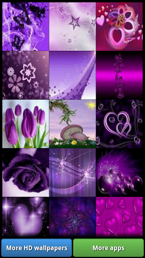 Android application Lovely Purple HD Wallpapers screenshort