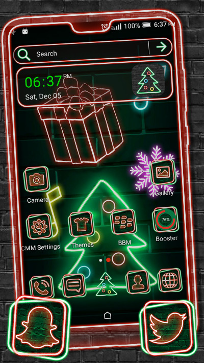 Christmas Neon Theme - 2.3 - (Android)