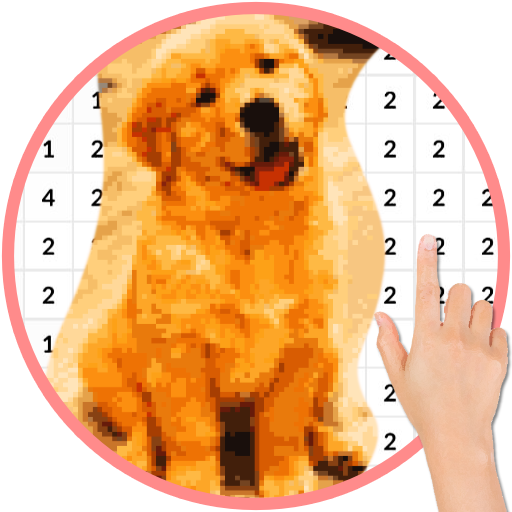 Dog Photo Pixel Coloring