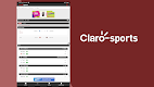screenshot of Claro Sports