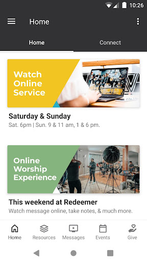 Screenshot of MyCOR: Church of the Redeemer