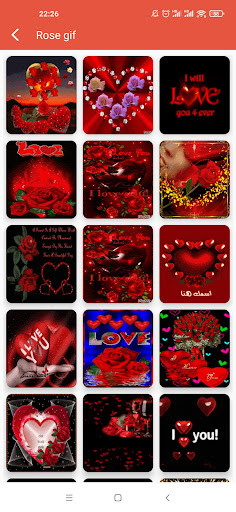 Rose Emoji Sticker & gif Screen 2