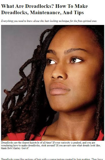 Android application How to Get Dreadlocks screenshort