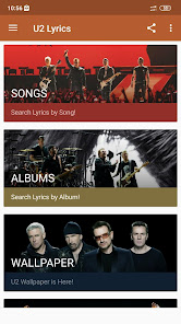 Captura de Pantalla 2 U2 Lyrics android