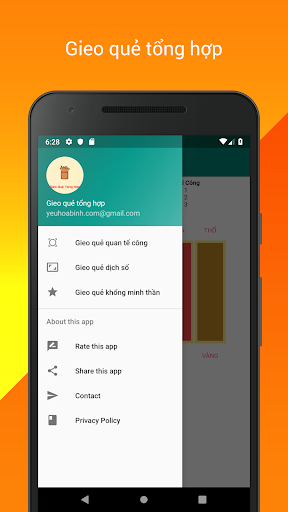 Android application Gieo quẻ tổng hợp screenshort