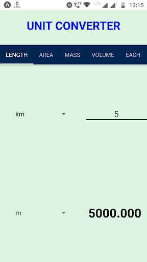 Android application All Unit Converter screenshort