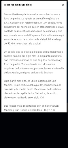 Android application Encinas de Esgueva screenshort
