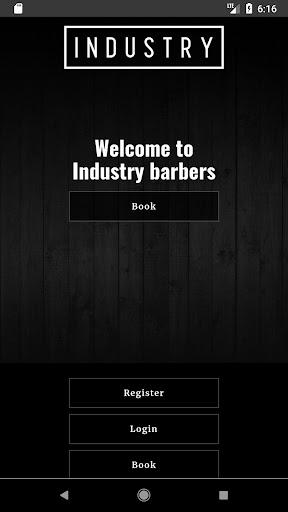 Android application Industry barbers screenshort