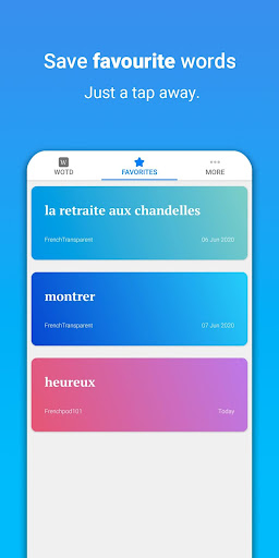 French Word of the Day - Vocab Screen 3