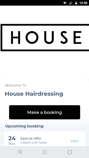 Android application House Hairdressing screenshort