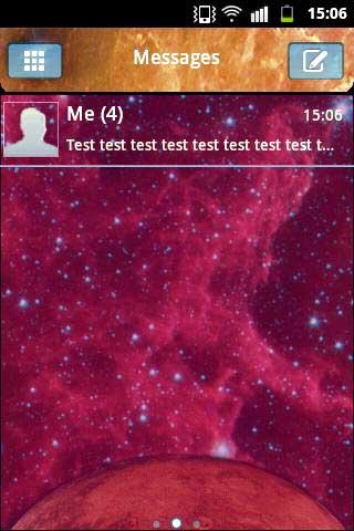 Android application Galaxy Theme GO SMS PRO screenshort