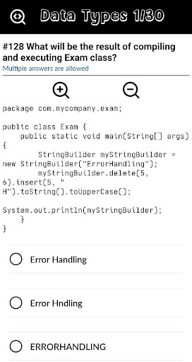 Java 1Z0-808 PrepHub Screen 3