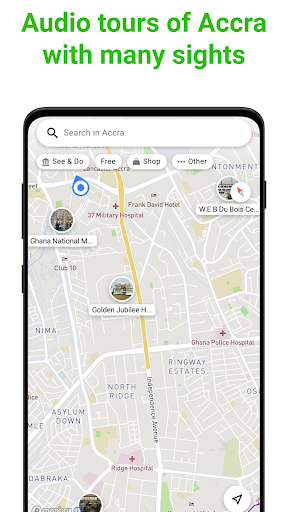 Android application Accra Tour Guide:SmartGuide screenshort