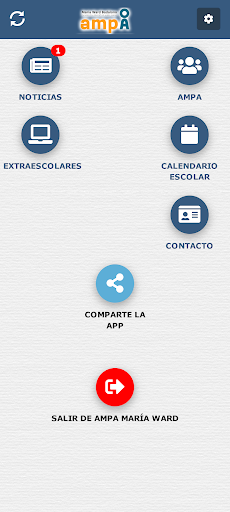 Android application AMPA María Ward screenshort