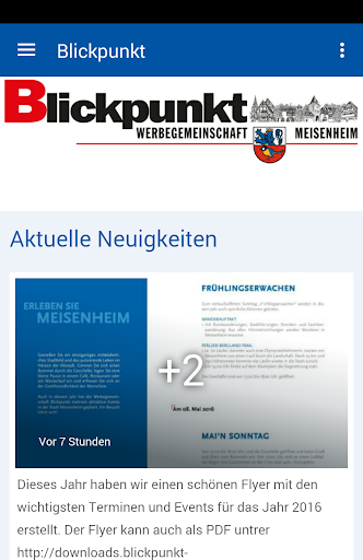 Android application Blickpunkt Meisenheim screenshort