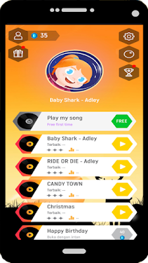 #1. A For Adley Magic Tiles Song (Android) By: Nervous