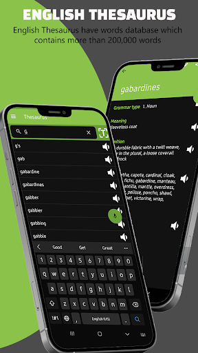 Advance English Thesaurus Screen 2