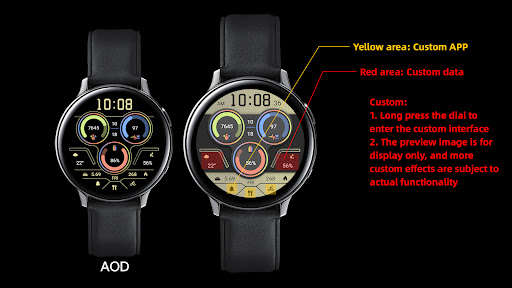 Retro Colored Round For WearOS Screenshot 1 - AppWisp.com