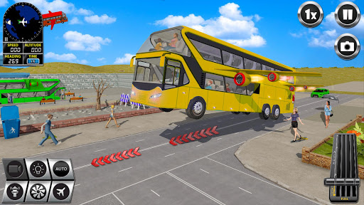 Flying Bus Driving simulator 2019: Free Bus Games 3.3 screenshots 8