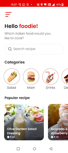 Android application Recipe Club - Cook Your Choise screenshort