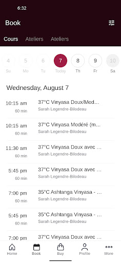 Hot Yoga Prana Screen 2