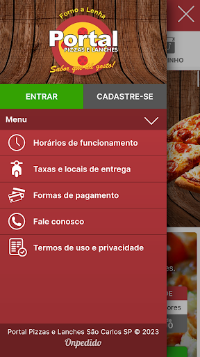 Android application Portal Pizzas e Lanches screenshort