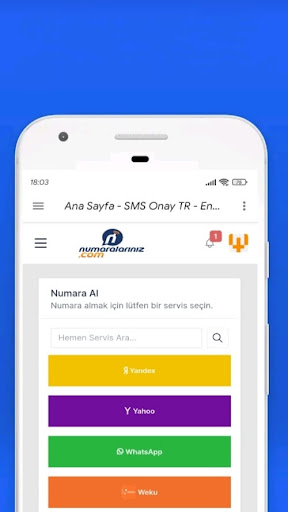 Numaralarınız - SMS Onayı Screen 2