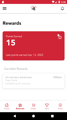 Android application Ninja Rewards screenshort