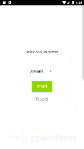 GARR Speedtest Screen 2
