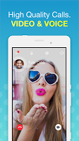 screenshot of video calls and chat
