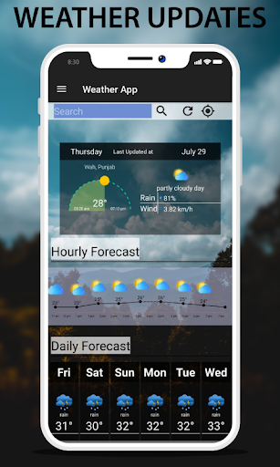 Android application Local Weather Forecast - Weath screenshort