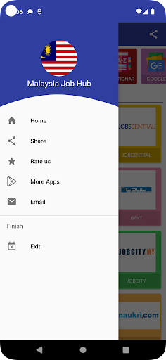 Android application Malaysia Jobs hub screenshort