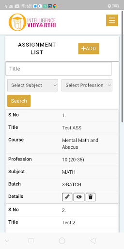 Intelligence Vidyarthi Ed Screen 3