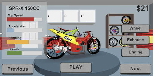 Android application Indonesia Drag Bike Racing 3D screenshort