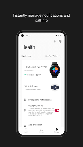 Screenshot of OnePlus Health