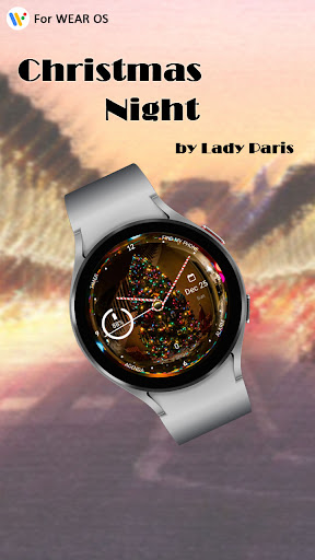 Android application Christmas Night Watch Face screenshort