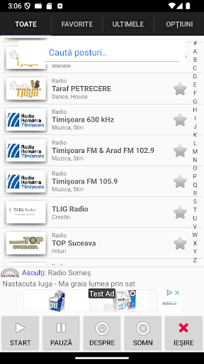 Android application Radiouri din Romania online screenshort