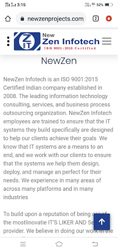 Newzen Projects Screen 2