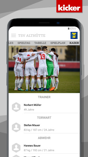Android application TSV Althütte 1919 screenshort