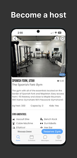 Gymshare Screen 2