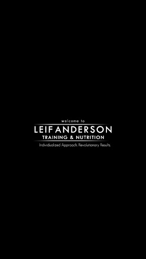 Android application Leif Anderson Fitness screenshort